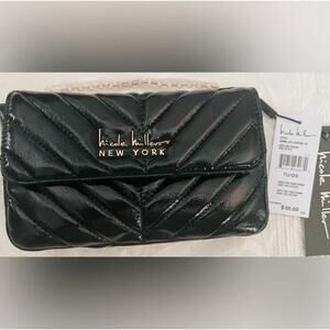 NWT Nicole Miller New York Black Crossbody Purse
